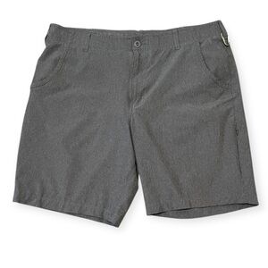 Men's Ascend Carabiner Performance Flex Shorts Gray Size 38